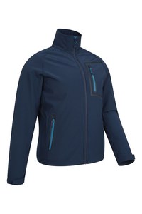 Chaqueta Softshell con Capucha para Hombre, Resistente al Agua, Cortavientos, con Tela Elástica para Senderismo, Camping, Escalada y Actividades al Aire Libre - Product Image 4