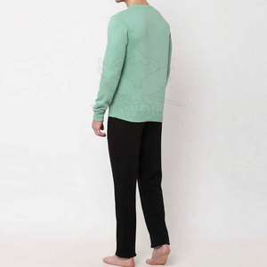 Ensemble de survêtement décontracté d'hiver pour hommes, manches longues, couleur unie, haute qualité, écologique, respirant, séchage rapide, design personnalisé, pour la gym - Product Image 4