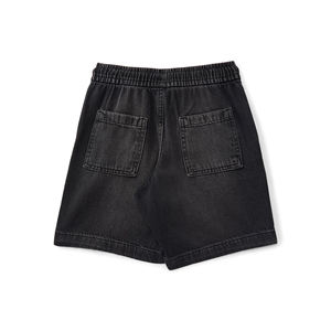 Shorts Bermuda décontractés pour hommes en toile de coton rose 220g, avec logo frontal, taille mi-haute élastique, couleur unie, tricotés, respirants et dotés de poches - Product Image 1