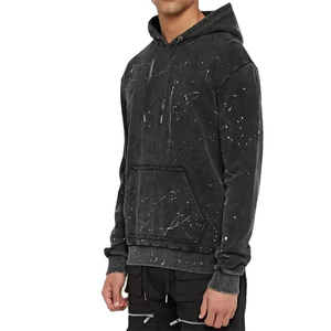 Sudaderas Ligeras para Hombre con Lavado Ácido, 100% Algodón, Estilo Pullover, Impermeables, Transpirables, Corte Regular, Estilo Urbano Vintage - Product Image 6
