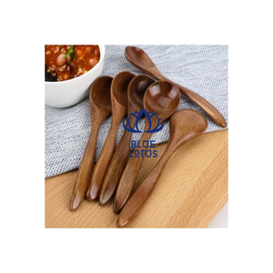 Wholesale Sustainable Vintage Plant Pattern <b>Wooden</b> Teaspoon 5.8 Inch Small Spoons Honey Jam Condiments Dishwasher Safe Kitchen - Product Image 3
