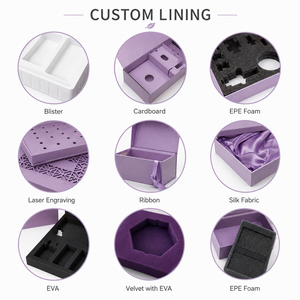 Wholesale Customized EcoRev Luxury Magnetic Closure Art Paper <b>Sponge</b> Lined Recyclable Rigid Gift Box Ribbon UV Coating Embossing - Product Image 5
