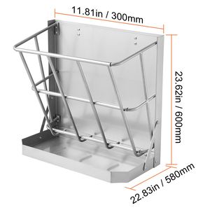 Mangiatoia per Fieno e Cereali in Metallo da 21 Galloni, Montabile a Parete, Vassoio Multiuso per Alimentazione Bestiame - Product Image 2