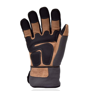 Work Safety Cheap Price Windproof Waterproof Leather <b>Touchscreen</b> Compatible Full Finger Breathable Hook Loop Closure <b>Gloves</b> - Product Image 6