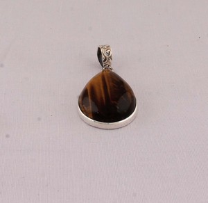 Handmade Tiger Eye Pendant 925 Sterling <b>Silver</b> Vintage Bohemian Style Chatoyant Stone Necklace Fine Jewelry Supplier Custom - Product Image 6