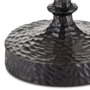 โต๊ะวางเครื่องดื่มอะลูมิเนียมหล่อสีดำ สูง 23 นิ้ว - Product Image 2