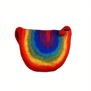 Sac bandoulière élégant en feutre non tissé fait main de style bohème au design unique pour femme - Product Image 2