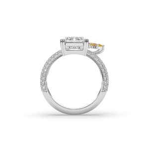 Luxury 5.11 Carat <b>Emerald</b> Brilliant Lab Created Diamond <b>Ring</b> 925 <b>Silver</b> Gold Unique Design Lightweight Wedding Band IGI Certifie - Product Image 3