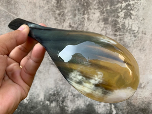 Juego de Cubiertos de Diseño Clásico de la Mejor Calidad, Ecológico, con Espejo, Calidad de Restaurante, Cuchara de Servir de Cuerno de Búfalo, Bandeja, Té para Cocina - Product Image 3