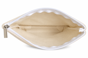 Pochette cosmétique en toile de taille moyenne avec fermeture éclair, style simple, pratique pour le maquillage - Product Image 3