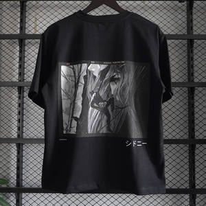 เสื้อยืดคอกลมแขนสั้นสีน้ำเงินสำหรับผู้หญิง ผ้าเจอร์ซีย์คอตตอน 100% สวมใส่สบาย สีพื้น ทรงปกติ เหมาะกับทุกฤดูกาล - Product Image 3