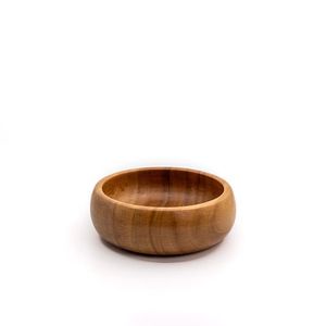 Bol de service en bois moderne, design minimaliste, grain de bois naturel non traité, conçu pour le service des aliments - Product Image 1