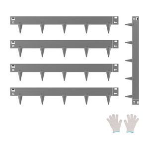 5 Confezioni di Bordature da Giardino in Acciaio Resistente alla Ruggine, 39 X 3, Bordi Metallici Pieghevoli per Protezione Prato e Giardini - Product Image 1