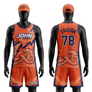 Uniforme de Balonmano para Hombre de Poliéster Transpirable de Primera Calidad, 150 GSM, Diseño de Paneles Gráficos Rojos y Amarillos, Sublimación, Logotipo Personalizado, Conjunto para Equipo - Product Image 6