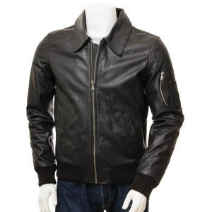 Veste en cuir de qualité supérieure pour homme, style streetwear, toile écologique, coupe confortable, hiver, service OEM, imperméable - Product Image 3