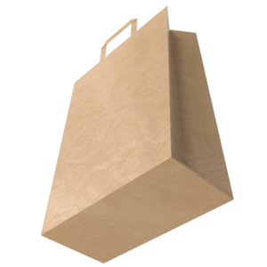 Bolsa de Papel para Alimentos de Supermercado, Ecológica, Reciclable, con Logotipo Personalizado, Base Cuadrada, Blanca, con Asa - Product Image 4