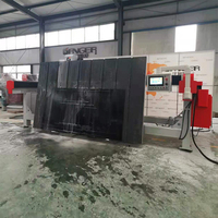 Sierra de puente CNC de 4 ejes HQ-3220B para corte de piedra 320x200cm, PLC automático de alta precisión, certificación CE, motor de 45 grados con engranajes