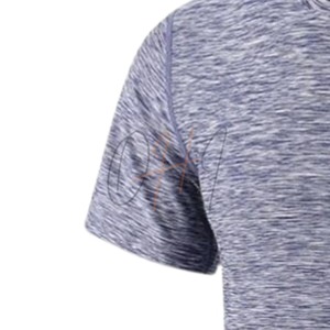 Camiseta Deportiva para Hombre, Color Gris Jaspeado, 100% Algodón, Secado Rápido, Transpirable, Ecológica, Ligera, Manga Corta - Product Image 5