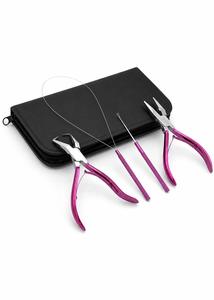 Professional Hair Extension Installation and Removal Tool Kit with Pliers <b>Crochet</b> <b>Hook</b> Loop Needle and Remover - Product Image 4