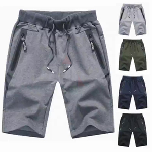 Shorts de plage décontractés pour hommes en toile écologique 100 % coton, séchage rapide, respirants, anti-plis, taille mi-haute élastique - Product Image 6