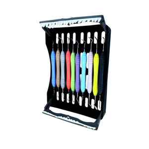 Kit d'instruments orthodontiques dentaires, plusieurs couleurs, poignée rembourrée, outils chirurgicaux manuels de classe I - Product Image 1