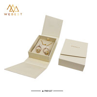 Boîte à bijoux de luxe Webest, boîte en carton rigide personnalisée, fermeture magnétique, estampage doré