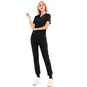 Ensemble de tenues médicales tendance pour femmes et hommes, uniforme médical à séchage rapide, haut et pantalon multi-poches, tenue d'infirmière et de médecin pour l'hôpital - Product Image 4