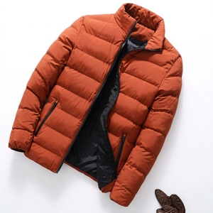 Custom Mens Nylon Puffer Jacket Winter Lightweight Warm <b>Padded</b> <b>Coat</b> Windproof Streetwear Outerwear OEM Supplier - Product Image 1