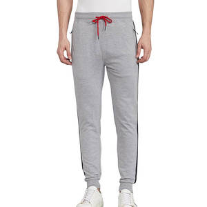 Survêtement homme color block avec veste zippée et poches latérales et pantalon assorti – Gris, Rouge, Noir – Style sportif pour l'automne - Product Image 5