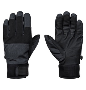 Guantes de esquí de cuero de alta calidad con pantalla táctil impermeable Guantes de snowboard de invierno son cálidos Seguro Equipo deportivo térmico negro - Product Image 4