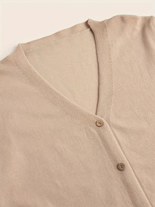 เสื้อคาร์ดิแกนถักทรงเข้ารูป คอวี สำหรับผู้ชาย ติดกระดุม สไตล์ลำลอง/ทำงาน/ธุรกิจ ขายส่ง เสื้อไหมพรม จั๊มเปอร์ OEM - Product Image 3