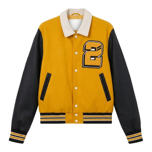Veste universitaire Letterman pour homme, streetwear, veste universitaire boutonnée, veste universitaire coupe-vent pour homme - Product Image 1