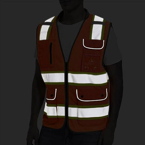 Custom Logo Safety Vest Led Reflective Light <b>Belt</b> Personal Security Construction <b>Work</b> Safety Vest for Men men's safety jacket - Product Image 3