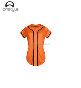 Onstyle Sports, camisetas de béisbol para mujer, uniformes de sublimación personalizados, malla transpirable de secado rápido, diseño abotonado para la práctica del equipo - Product Image 2