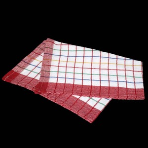 100% Toalla de cocina tejida de algodón Diseño a cuadros Suave de secado rápido al mejor precio en India - Product Image 5