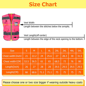Gilet de sécurité réfléchissant haute visibilité, vêtements de travail ajustables pour les travailleurs de la construction, industriels, routiers et extérieurs, classe 2 ANSI - Product Image 5
