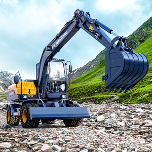 Excavatrice de roue de haute qualité Excavatrice de roue de bras long de 8 tonnes avec 6 pneus - Product Image 1