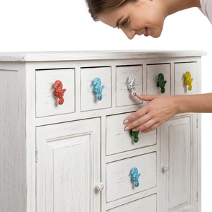 Beads Art Cast Iron Seahorse <b>Cabinet</b> Knobs Drawer Handles Modern Design for Kitchen Bedroom <b>Bathroom</b> Home Bar Wardrobe Hotel Gym - Product Image 3