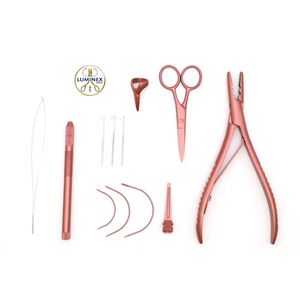 ชุดอุปกรณ์ต่อผมสแตนเลสแบบเย็บมือ พร้อมคีม - Product Image 4