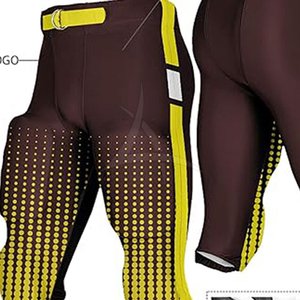 Pantalons de football américain de haute qualité, logo d'équipe personnalisé, pantalons de football avec rembourrage, équipement sportif pour le jour du match - Product Image 3