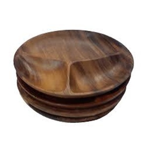 Brown Wooden Serving <b>Plate</b> Handmade Polished Solid Minimalist Design Dining Table Food Serving Dishes & <b>Plates</b> - Product Image 5