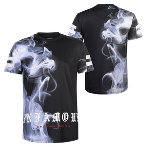 Camiseta Personalizada con Gráficos de Humo por Sublimación, Camiseta de Moda Urbana para Hombre, Fabricante de Camisetas Estampadas de Gran Tamaño - Product Image 4