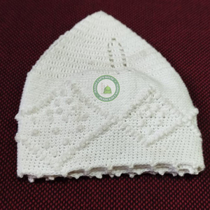 หมวกกุฟฟี่/โคปิอาห์สำหรับผู้ชายมุสลิมแบบกุร์ราตี ถักนุ่ม ทนทาน คุณภาพสูง ผลิตจากผ้าฝ้าย 100% ปรับขนาดได้ หลายสี ดีไซน์สั่งทำได้ทุกแบบ - Product Image 1