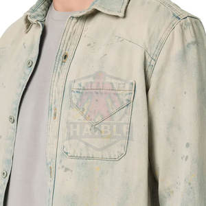 Chemise en jean décontractée 100 % coton respirant, coupe élégante pour homme, séchage rapide, confort toute la journée - Product Image 5