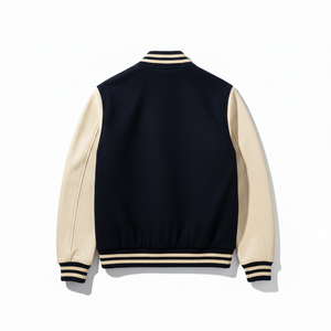 <b>Top</b> Selling <b>High</b> Quality Men's Varsity Jacket Customized Lightweight Windproof <b>Leather</b> Jacket for Winter - Product Image 3