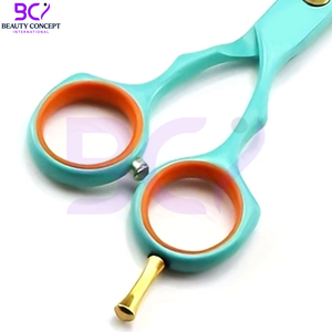 Ciseaux à effiler les cheveux personnalisés de 5,5 pouces avec logo, en acier inoxydable 440C, ciseaux de barbier à 30 dents, ciseaux de coiffure à effiler les cheveux - Product Image 5