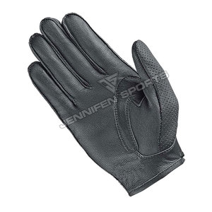 Gants de moto 100% cuir de chèvre perforé, à doigts entiers, compatibles écran tactile, coupe-vent, unisexes, pour la moto en extérieur - Product Image 4