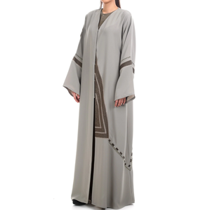 Double Layer Muslim <b>Dress</b> Saudi Dubai Omani Jilbab Abayas <b>Dress</b> Kaftan Abayas Fancy Stylish Wholesale Turkish Abayas Breathable - Product Image 1