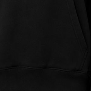 Sudadera con Capucha Negra Extra Grande para Mujer con Diseño de Logotipo Personalizado con Pedrería, Sudadera de Felpa de Algodón Premium, Ropa Casual de Invierno - Product Image 4