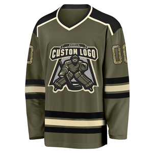 Maillot de hockey sur glace personnalisé 100% polyester, broderie vierge, surdimensionné, léger, prix abordable, OEM - Product Image 6